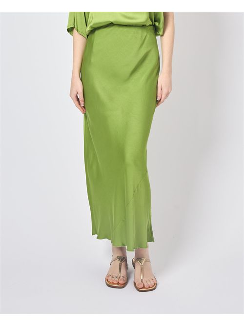 Manila Grace Women's Long Satin Skirt MANILA GRACE | N054VUMA626